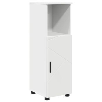 Gabinete De Baño | Armario De Baño 30 X 35 X 95 Cm Madera Contrachapada & Metal