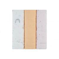 juego de panales de muselina 3 uds 100x100 cm hedge-hugs