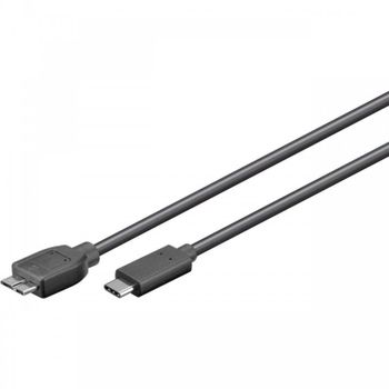 Goobay Cable USB-C a Micro USB B 3.0 Macho/Macho 1m Negro