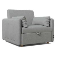 sillon cama gris reclinable 3 en 1 93x100x79cm con 2 cojines nalui nest 1