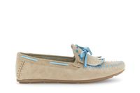 mocasines de ante con flecos sand 38