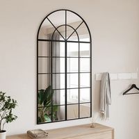 espejo decorativo  espejo de pared arco de hierro negro 80x140 cm cfw900579
