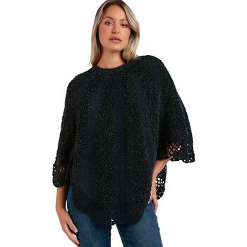 Admas Chaqueta Romantic Poncho liso para mujer