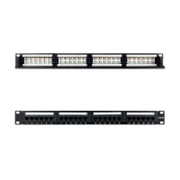 nanocable 10214124 panel de parcheo 24 puertos cat 6 utp 1u