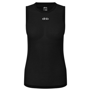 dhb Women's Lightweight Mesh Sleeveless Baselayer, Black