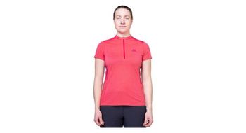 Maillot de manga corta para mujer mountain equipment nava rosa