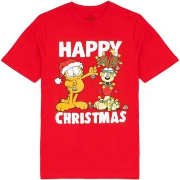 Garfield Camiseta Happy Christmas para hombre