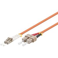 cable de fibra optica multimodo wp 10 m lc-sc om1 naranja