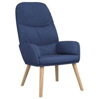 sillon de relax de tela azul vidaxl