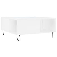 mesa de centro de diseno moderno y contemporaneo 80 x 80 x 365 cm madera de ingenieria blanca y metal dec037973