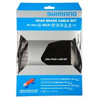 shimano  cables y fundas de freno polimero - juego cables y fundas freno shimano dura ace bc-9000 negro
