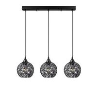 lampara de techo hay-11885 negro metal 69x17x113 cm