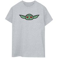 disney camiseta manga larga the mandalorian para mujer