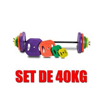 Set De Pesas Con Barra Para Body Pump Y Musculación