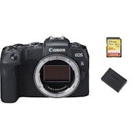 cuerpo negro canon eos rp  tarjeta sd de 64 gb  bateria lp-e17