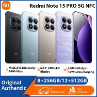 telefono inteligente xiaomi redmi note 15 pro 5g nfc 8gb 256gb 512gb pantalla amoled de 683 pulgadas camara de 200mp con ois bateria de 6580mah con xiaomi hyperos 2