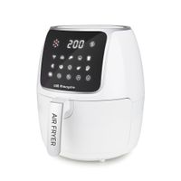 orbegozo fdr 64 - freidora de aire 4 litros termostato ajustable temporizador 10 programar preconfigurados cubeta extraible libre de bpa y pfoa 1500 w