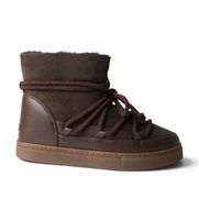 inuikii para mujer 10010030122 botas de piel classic marron 37 plano cordones casual