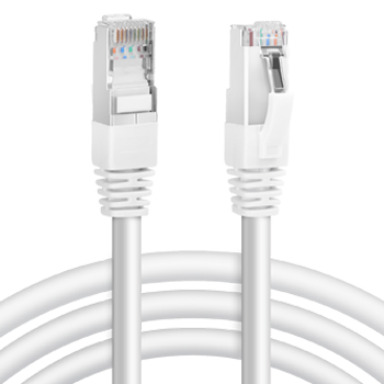 Aigostar Cable Ethernet Cat7 de 3M, Cable de Red Redondo RJ45 Gigabit LAN de Alta Velocidad, de10Gbps y 600Mhz para Switch, Rúter, Módem, Panel de Conexión, PC (Blanco)