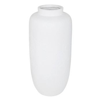 Jarrón Elene 30x30x66cm Blanco