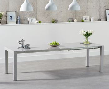 Joseph Extending Light Grey High Gloss Dining Table