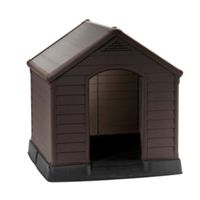 keter caseta marron para perros grandes perros  casetas y puertas - 95x99x99 cm959999