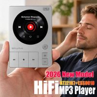 reproductor mp3 hifi 2026 con dsd256 y bluetooth dac ess9018 botones estilo piano 32bit192khz reproductor de musica sin perdidas para audiofilos