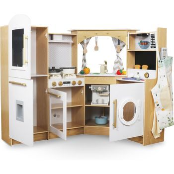 Cocina Infantil De Madera, Led - Hasta 50 Piezas