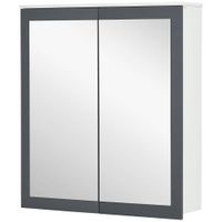 armario con espejo 69x17x755 cm blanco