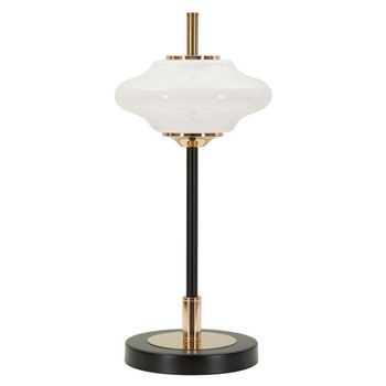 Lámpara De Mesa De Metal Dorado Y Cristal (ø 22 X 46 Cm)