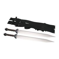 set de dos espadas gladius s0195 incluyen funda y correaje de nylon tamano total de 65 cm hoja de acero