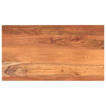 Tablero De Mesa Rectangular Madera Maciza Acacia 110x60x2,5 Cm Vidaxl
