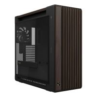 carcasa de ordenador asus proart pa602 wood edition modern black panel vidrio templado torre midi