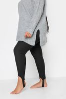 yours leggings negros de bengalina con estribo mujer curvy y tallas grandes yours