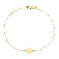 pulsera circular grabable para mujer en oro 9 quilates