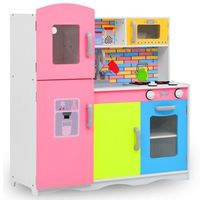 cocinita de juguete mdf multicolor 80x30x85 cm vidaxl