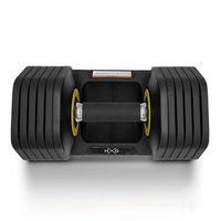 hxg mancuerna ajustable de 2kgs a 12kgs r 1 unidad  diseno ergonomico revestimiento de caucho ideal para casa y gimnasio