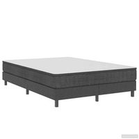 cama tapizada 201x1605x245 cm tejido 100  poliester mdf y metal - gris