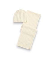 lauren ralph lauren para mujer 454p23528004 conjunto de gorro y bufanda crudo osfa beige casual lana