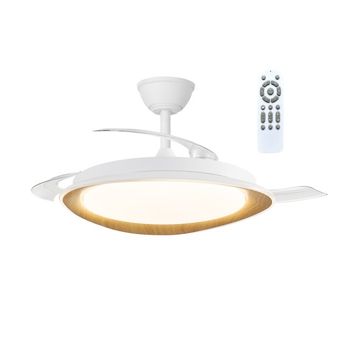 Ventilador led aspas retráctiles plenn cct dim (48w)