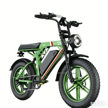Bicicleta Eléctrica Eggking C200, Batería Extraíble De 48 V Y 20 Ah, Fat Bike De 20 Pulgadas, Verde