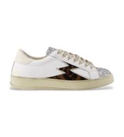 moa concept para mujer ic134 zapatillas de piel iconic blanco 37 plano cordones casual
