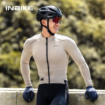 INIBKE-Camiseta térmica de manga larga para ciclismo de invierno para hombre, camiseta para ciclismo de montaña, ropa deportiva para exteriores