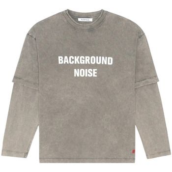 Études Studio Tops y Camisetas T-Shirt Manches Longues Goudron Heavy Bleach Light Grey para hombre