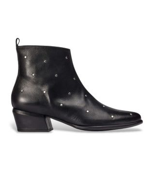 Wonders para mujer. D-2002 Botines de piel Fei 02 negro (37), 3 a 5cm, Cremallera, Casual