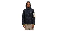 chaqueta acolchada peak performance helium utility down hood negro hombre