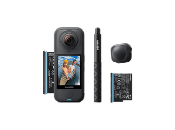 Cámara deportiva - Insta360 X4 Air Starter Kit, 8K 360, 88 min Autonomía, Ligera, Portátil, Negro