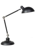 lampara de escritorio  ajustable metal negro