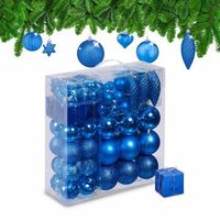 juego de adornos para el arbol de navidad r 110 piezas - bluesilver - 135x365x365cm