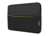 funda portatil - targus tss994gl para pcs hasta 156  poliesterneopreno cierre de cremallera negroamarillo